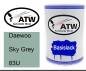 Preview: Daewoo, Sky Grey, 83U: 500ml Lackdose, von ATW Autoteile West.